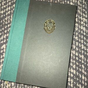 1990s HarperCollins Relaunch of Narnia Hardcover Book with Gold Lion Emblem
